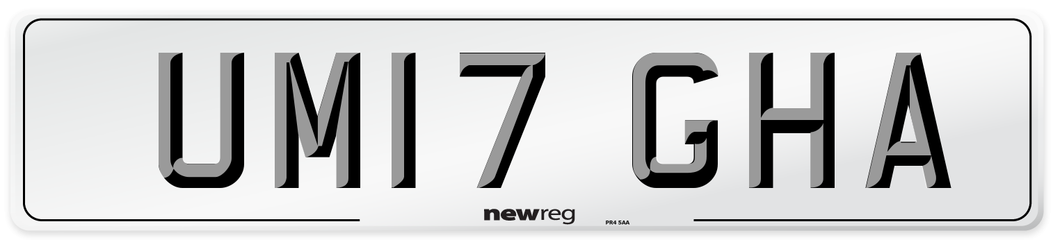 UM17 GHA Number Plate from New Reg
